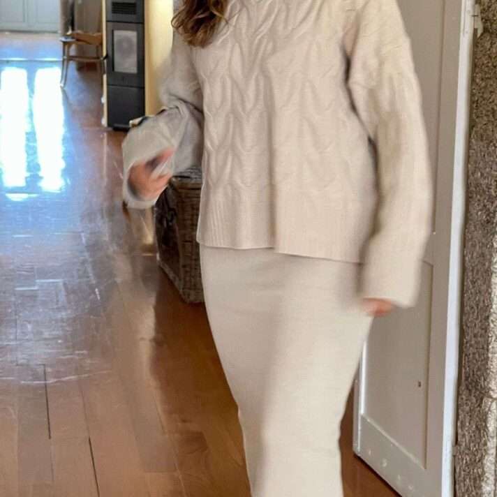 Conjunto falda jersey ochos