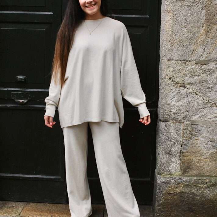 Conjunto punto jersey capa