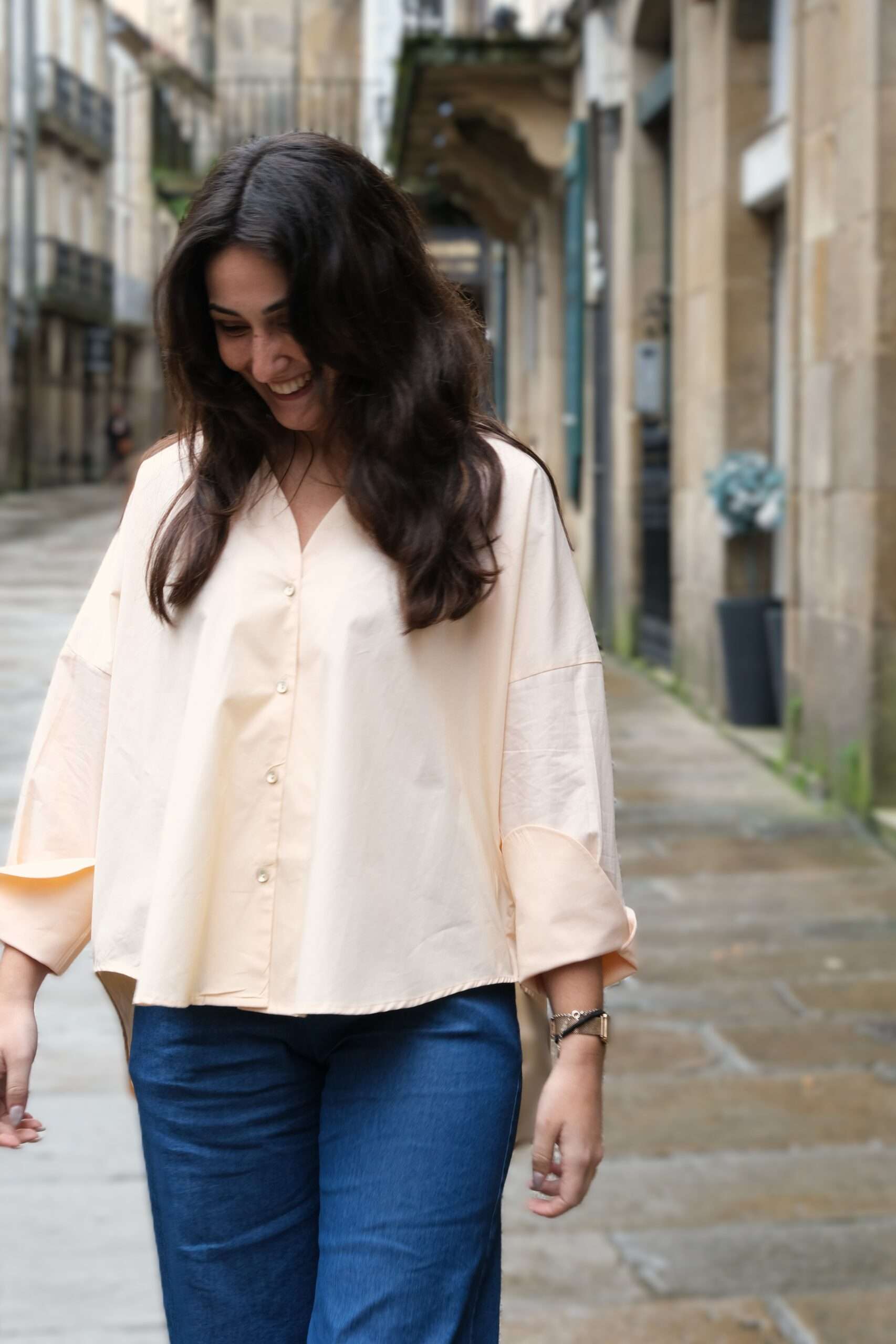 Blusa popelin botones - Imagen 2
