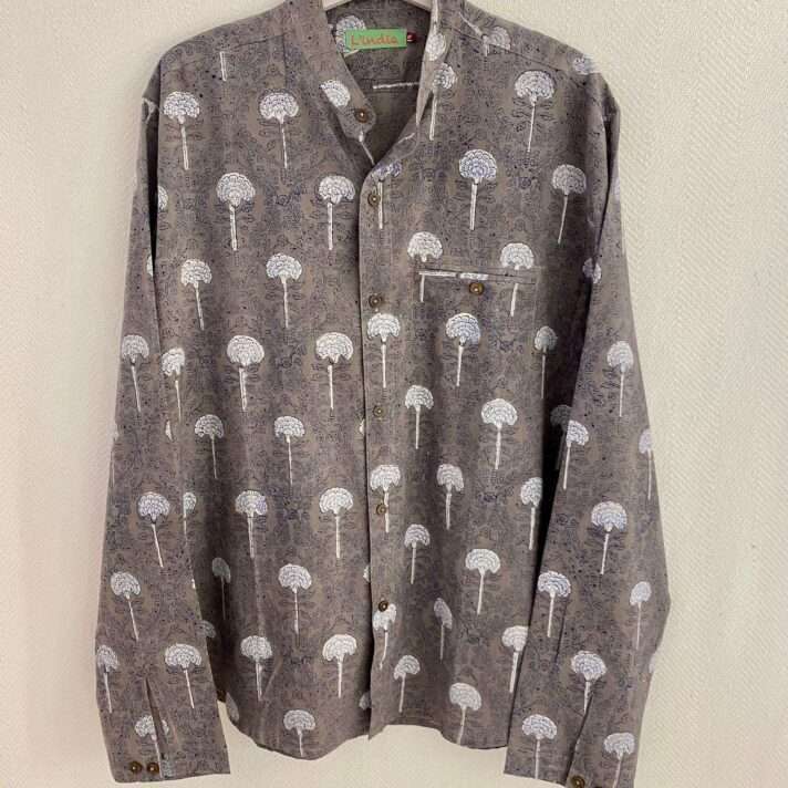 Camisa estampada gris