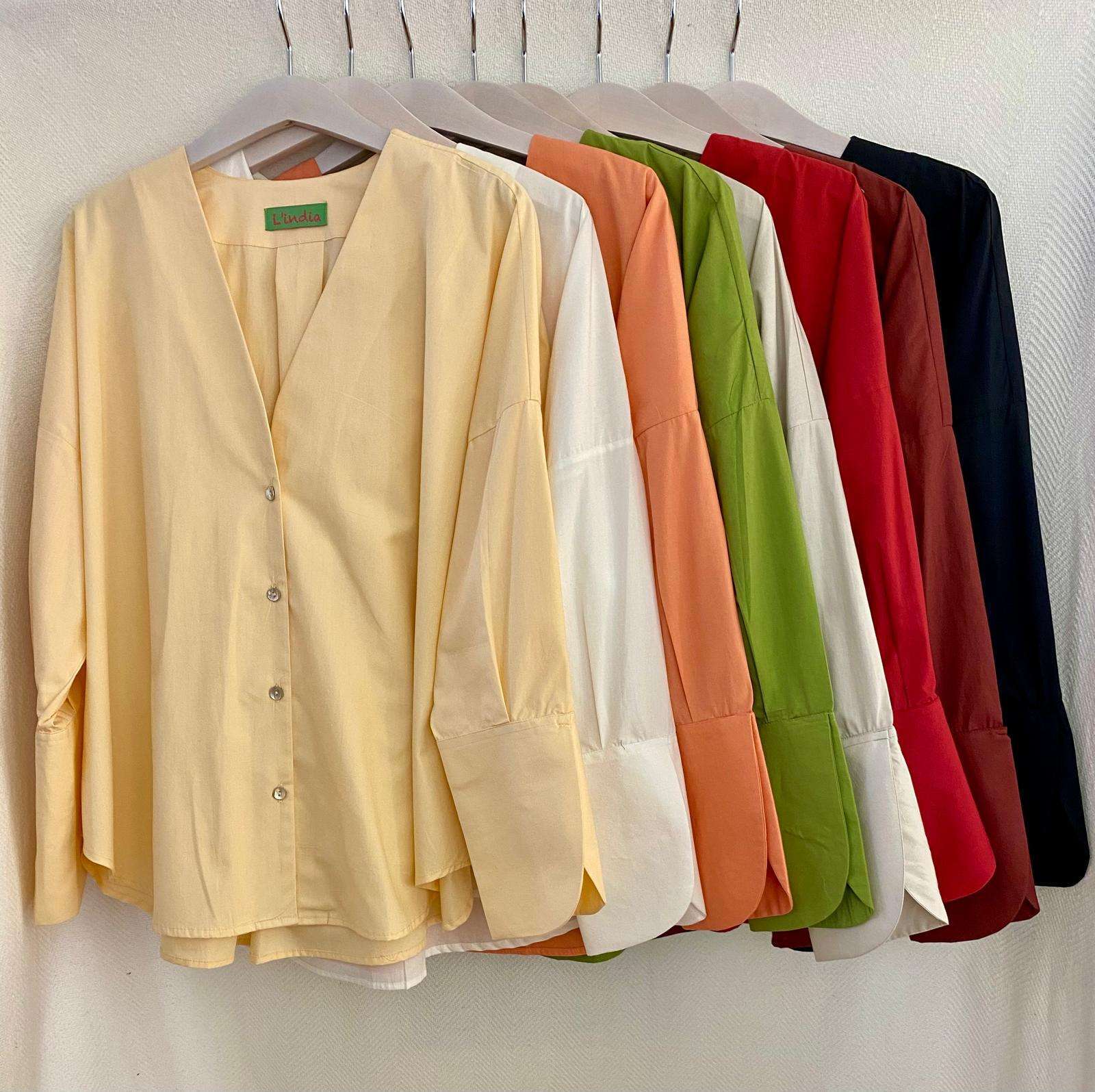 Blusa popelin botones - Imagen 3
