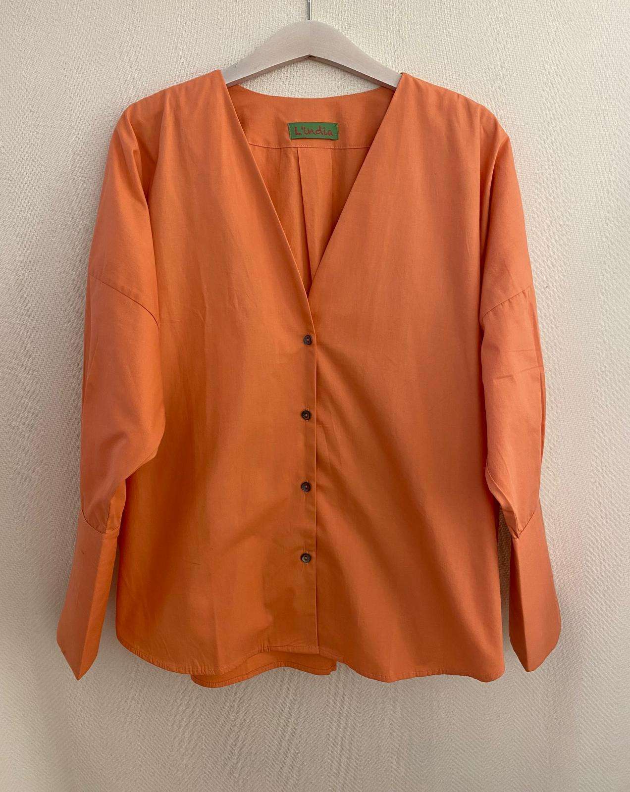 Blusa popelin botones - Imagen 7
