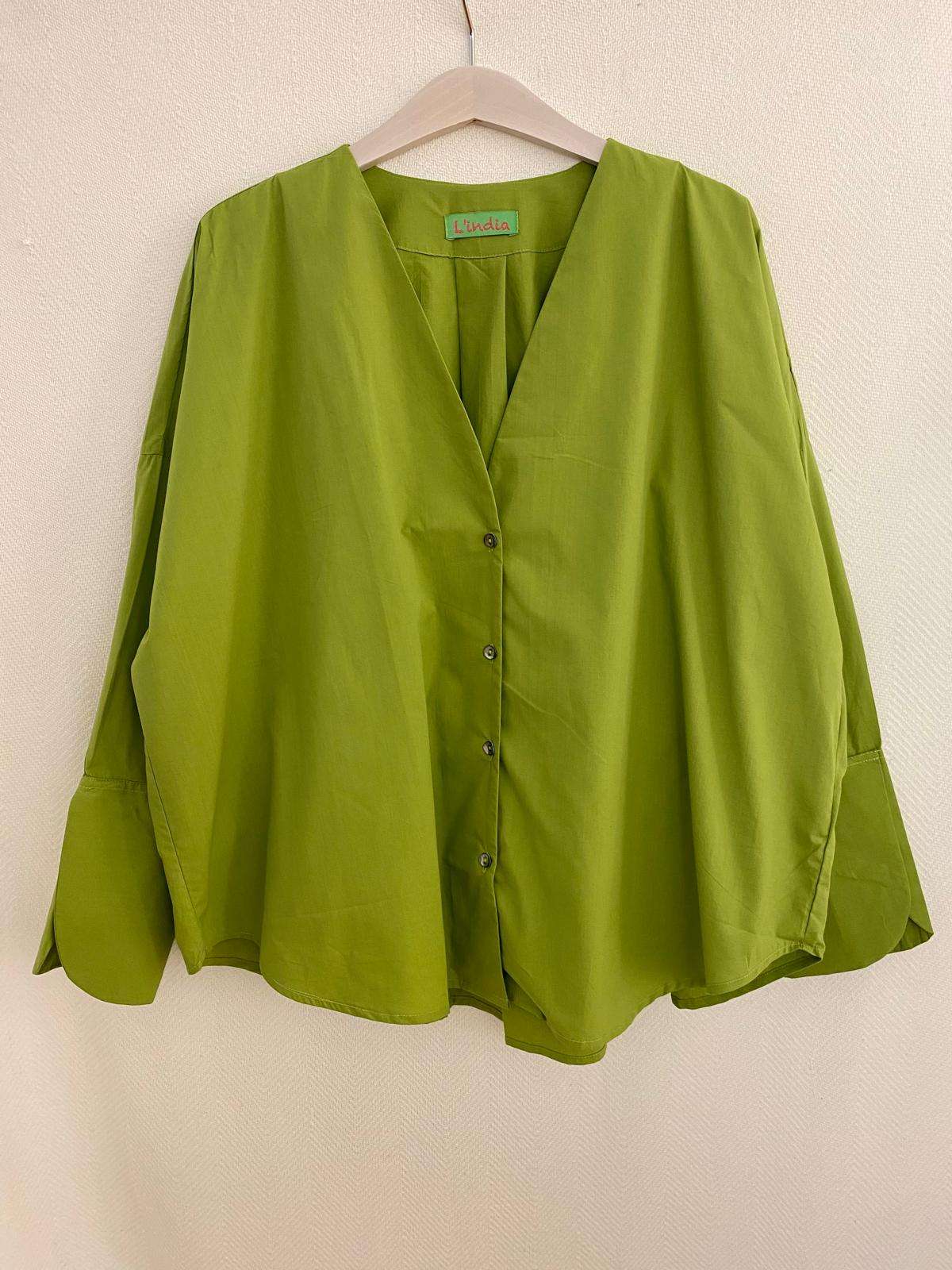 Blusa popelin botones - Imagen 9
