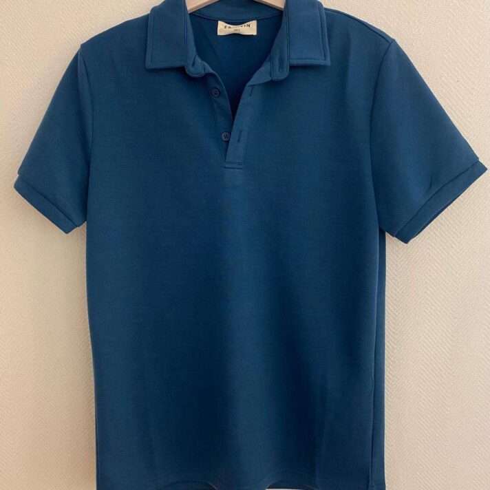 Polo manga corta azul