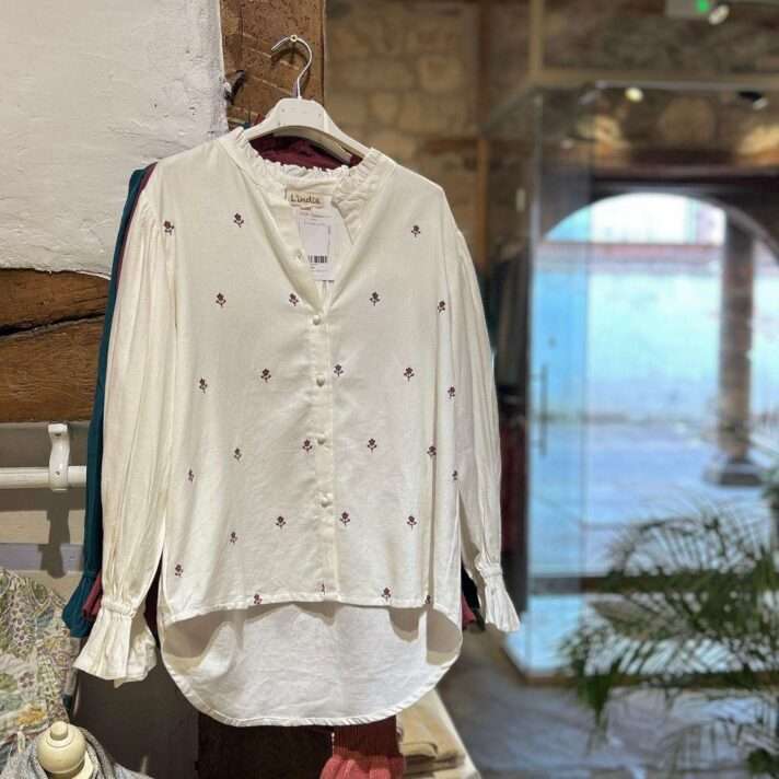 Blusa detalle flores