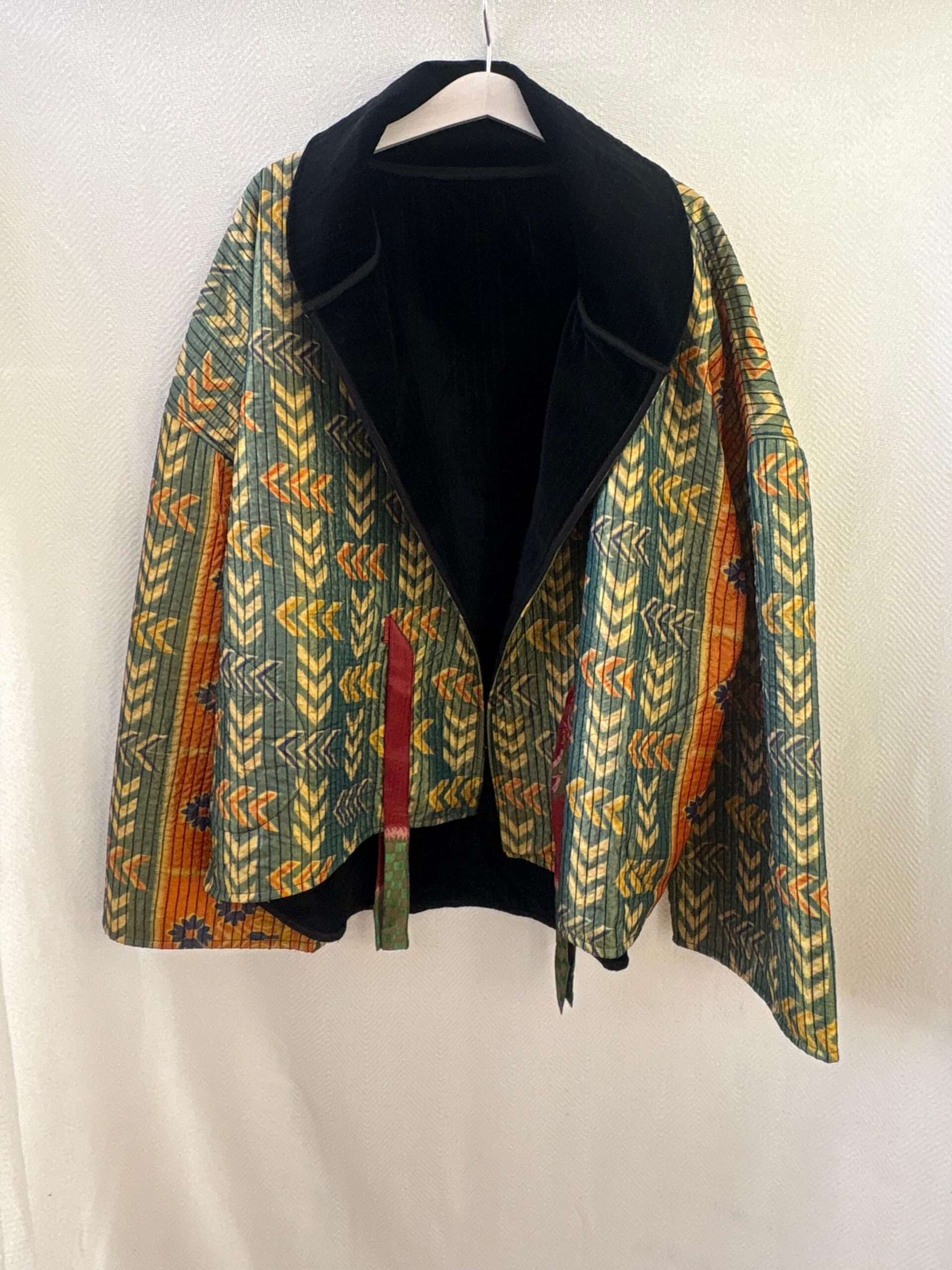 Chaqueta reversible terciopelo lazos - Imagen 2