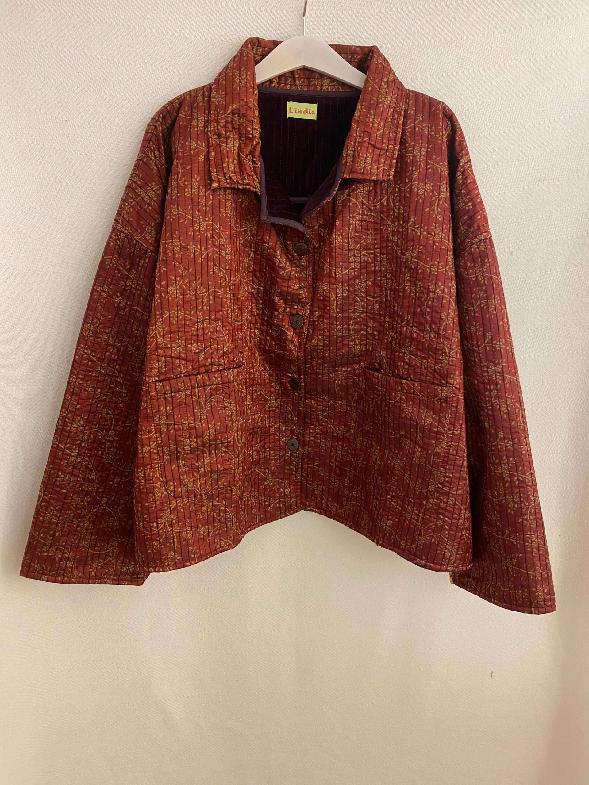 Chaqueta reversible terciopelo botones - Imagen 9