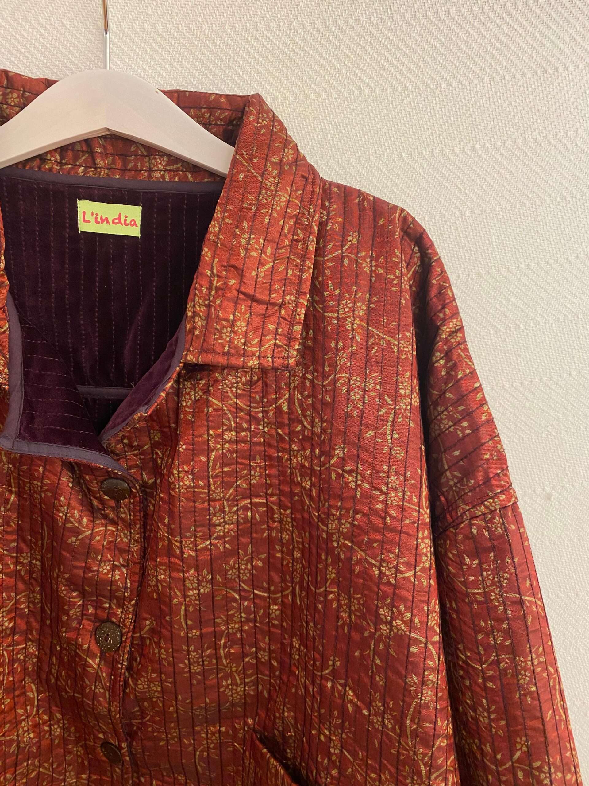 Chaqueta reversible terciopelo botones - Imagen 10